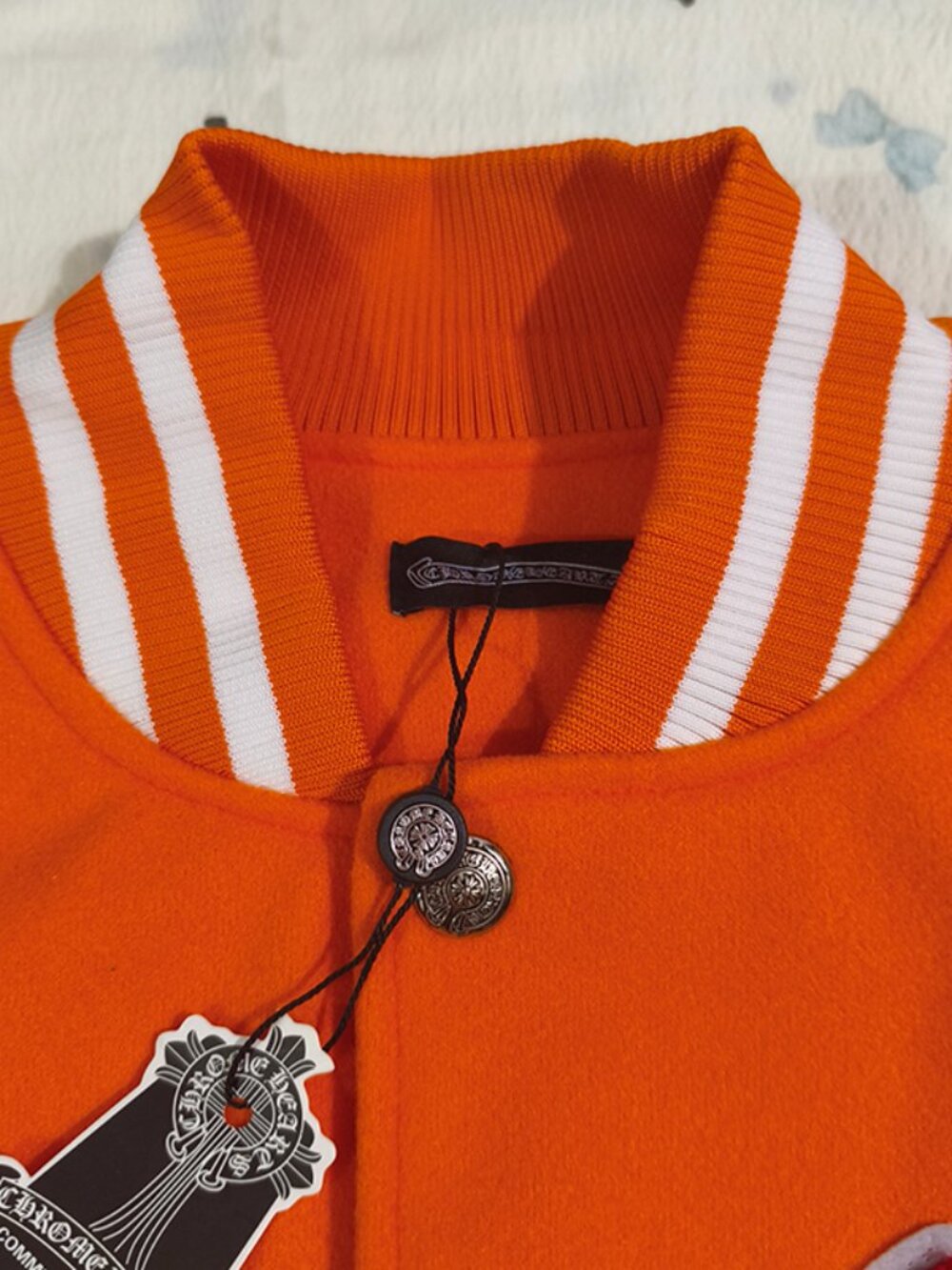 Chrome Hearts Color-Block Baseball Jacket - Picture 2 of 11